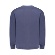 Blue Cotton Men Sweater