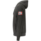 Black Polyester Men Sweater