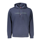 Blue Cotton Men Sweater
