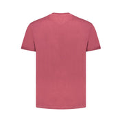 Red Cotton Men T-Shirt