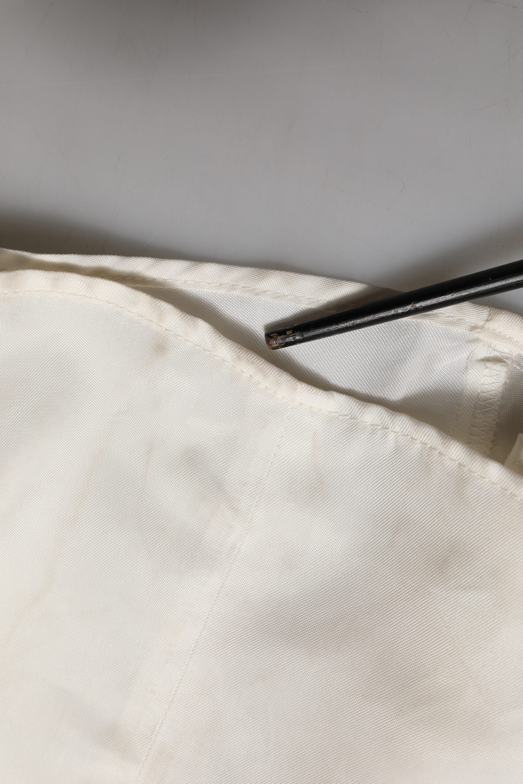 Ivory White Sleeveless Maxi Cupro Viscose Dress