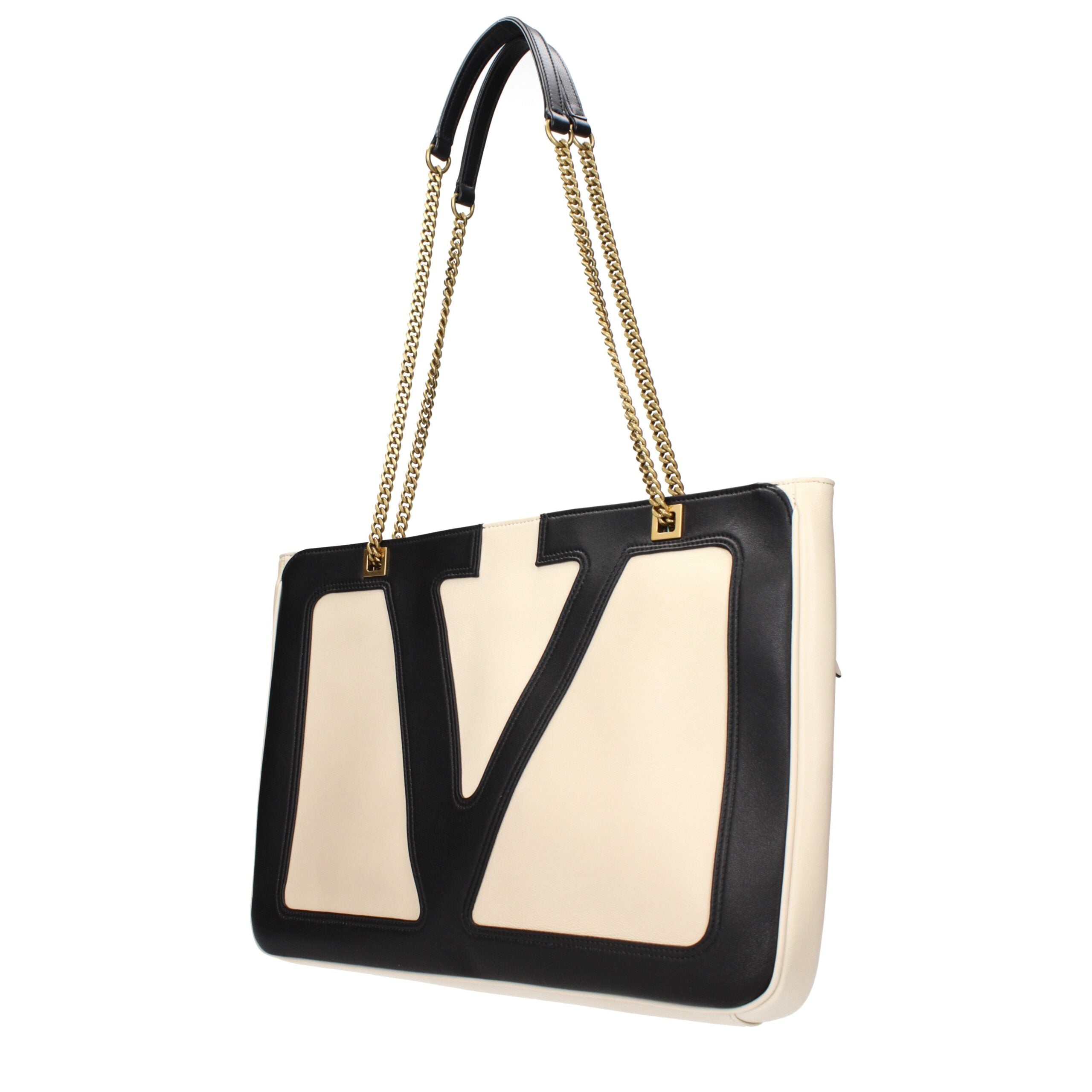Beige Leather Shoulder Bags
