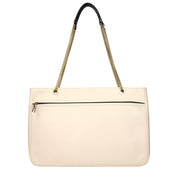 Beige Leather Shoulder Bags