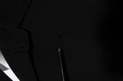 Black Viscose Blend Shirt Style Belted  Dress