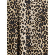 Windsor leopard satin midi Dress