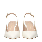 Beige Leather Pumps