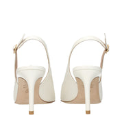 Beige Leather Pumps
