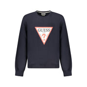 Blue Cotton Men Sweater