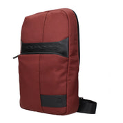 Red Fabric Crossbody Bag