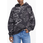 Black Cotton Women Sweater