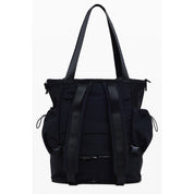 Black Polyester Women Handbag