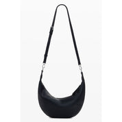 Black Polyurethane Women Handbag