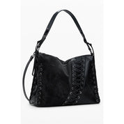 Nero Polyurethane Women Handbag