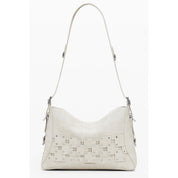 Beige Polyurethane Women's Bag