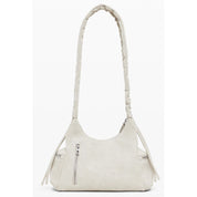 Beige Polyurethane Women's Handbag