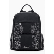 Black Polyurethane Women's Backpack