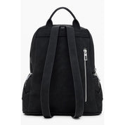 Black Polyurethane Women's Backpack