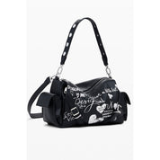 Black Polyurethane Women's Handbag