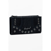 Nero Poliuretano Women Wallet