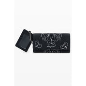 Black Polyurethane Women's Wallet