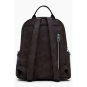 Brown Polyethylene Women Backpack