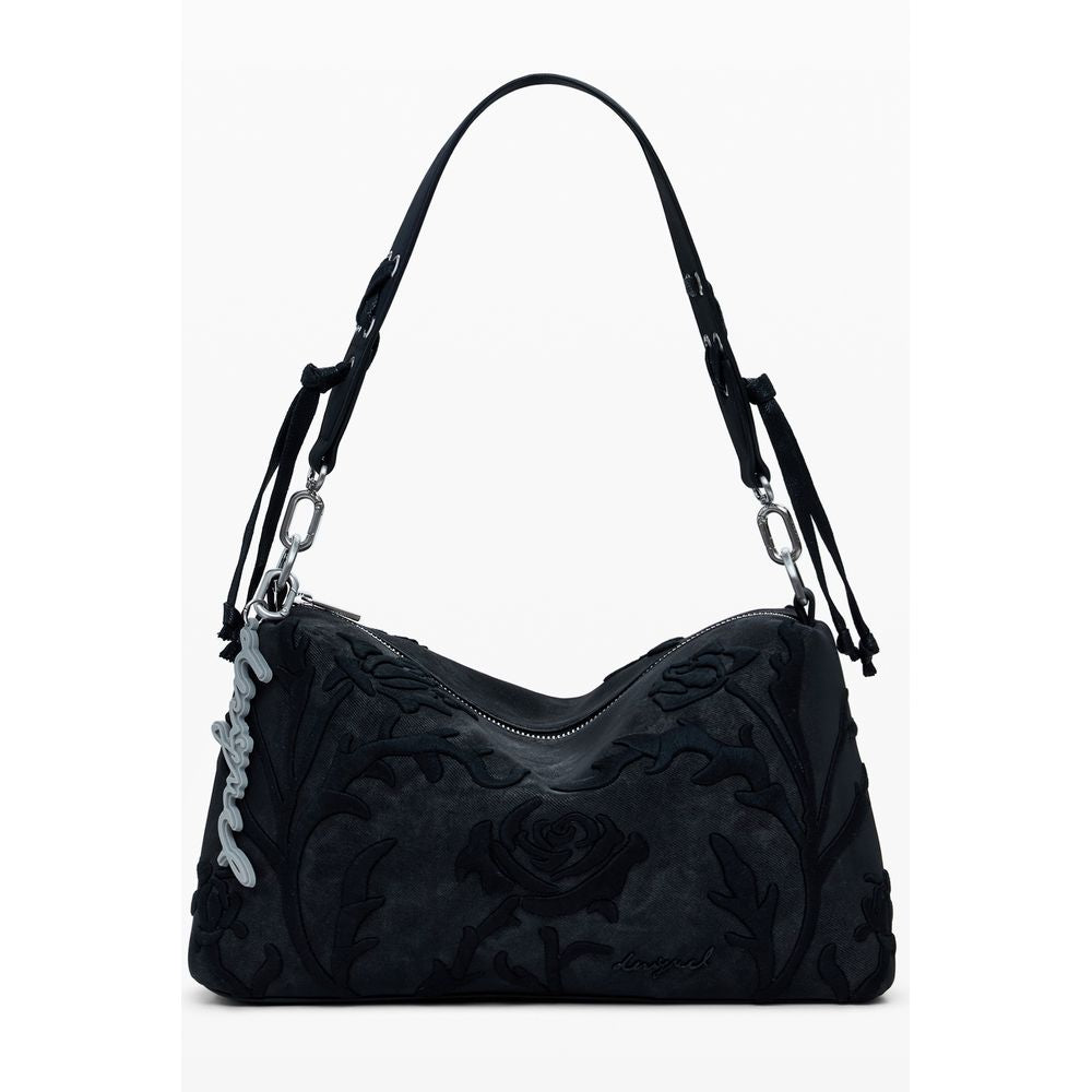 Black Polyurethane Women's Handbag