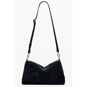 Black Polyurethane Women's Handbag
