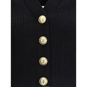 Ribbed and braided Cardigan
