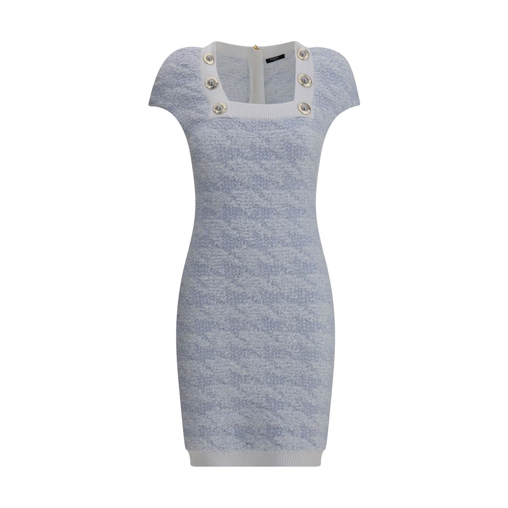 Light Blue Polyamide Casual Dress