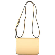 Beige Polyurethane Women Handbag