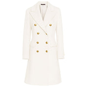 White Wool Women Coat