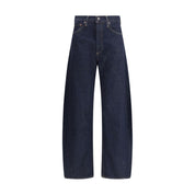Luna Pieced Taper Jeans high waist color rinse