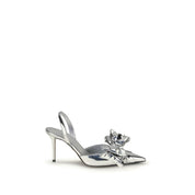 Silver Leather Pumps