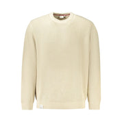 Beige Cotton Men Sweater