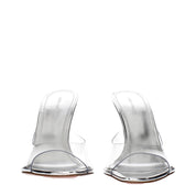 Transparent Pvc Stiletto Heel Sandals