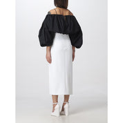 White Polyester Dress