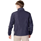 Blue Polyester Jackets & Coat