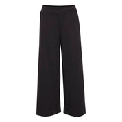 Black Recycled Polyester Flared Pants