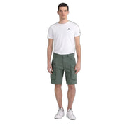 Green Cotton Bermuda Shorts