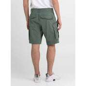 Green Cotton Bermuda Shorts
