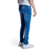 Blue Cotton Slim Fit Jean