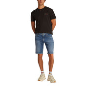 Blue Recycled Cotton Bermuda Shorts