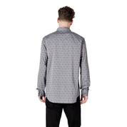 Gray Cotton Dress Shirt