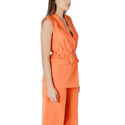 Orange Lyocell Waistcoat