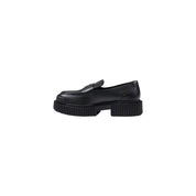 Black Leather Platform