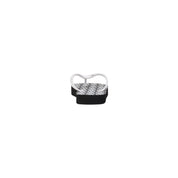 Black And White Rubber Flip-Flop Sandal