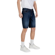 Blue Cotton Bermuda