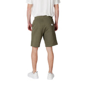 Green Cotton Bermuda Shorts