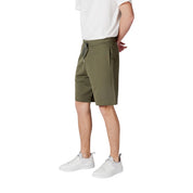 Green Cotton Bermuda Shorts