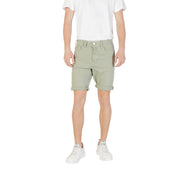 Green Cotton Bermuda Shorts
